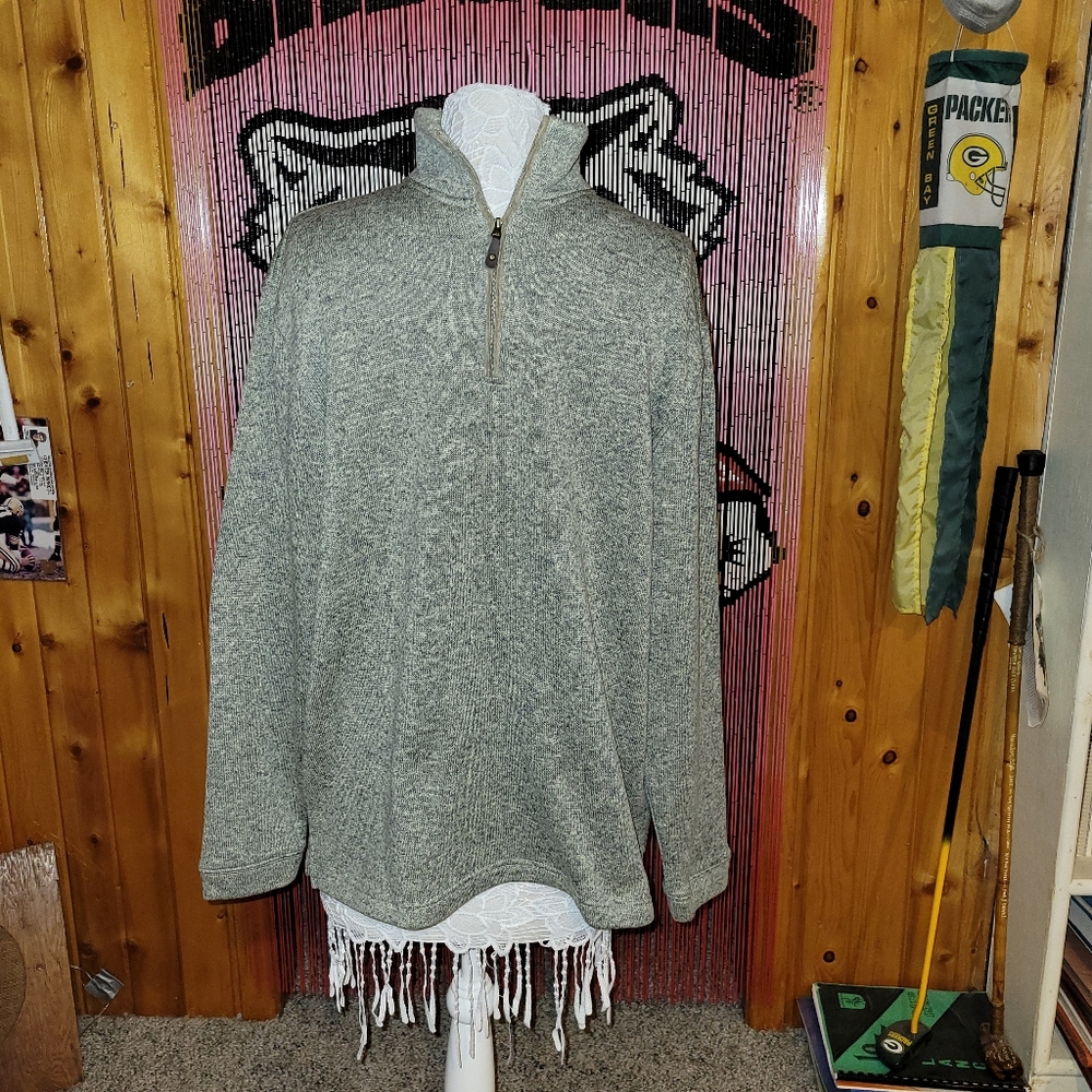 Haggar in Motion pullover sweater with 1/4 front zip - Picture 3 of 7